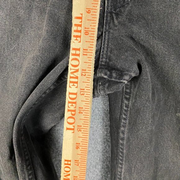 Vintage Levi's Jeans Men's 34x36 550 90s Charcoal Gray Denim Relaxed Fit Tapered - Picture 4 of 9